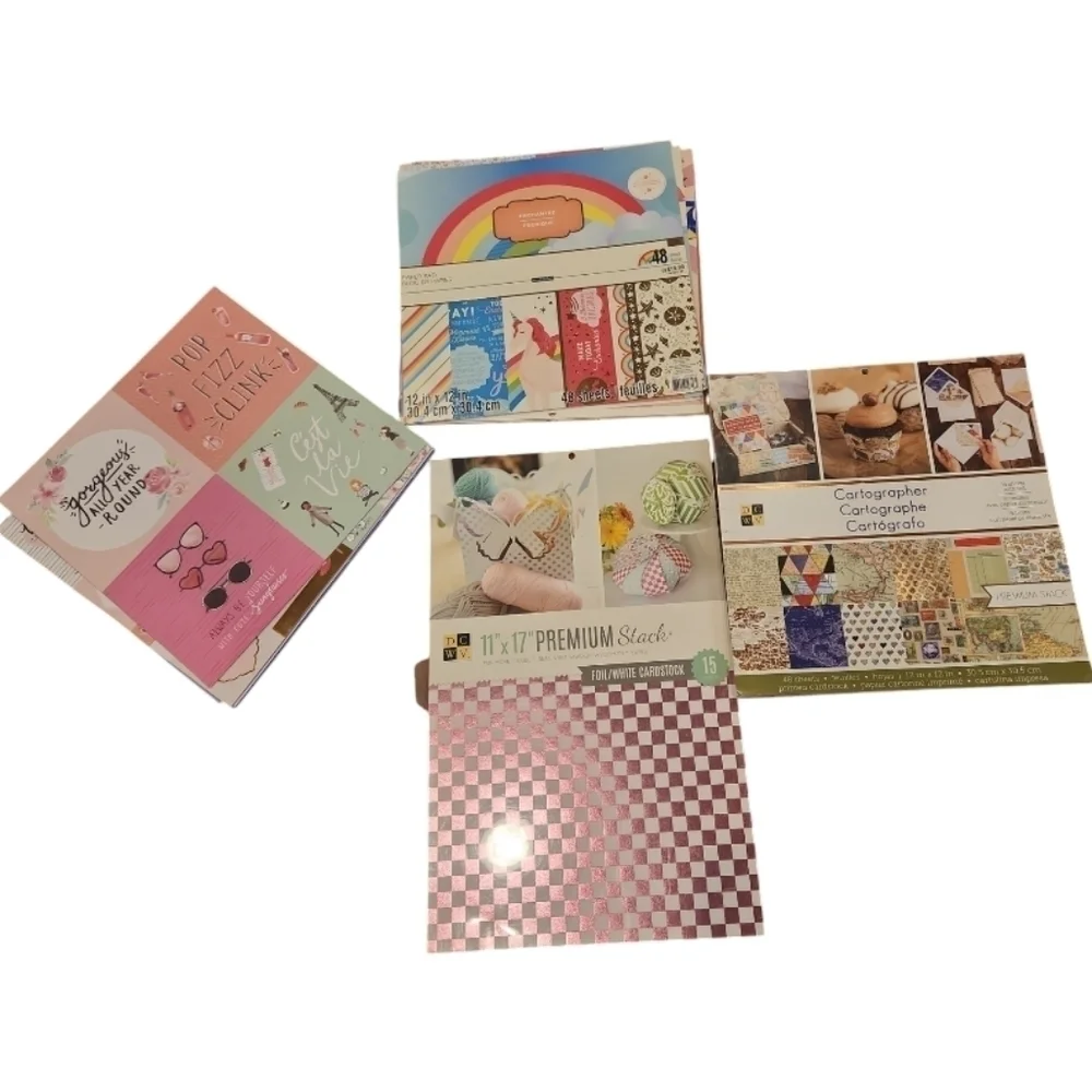 Scrapbooking Crafting Paper Lot